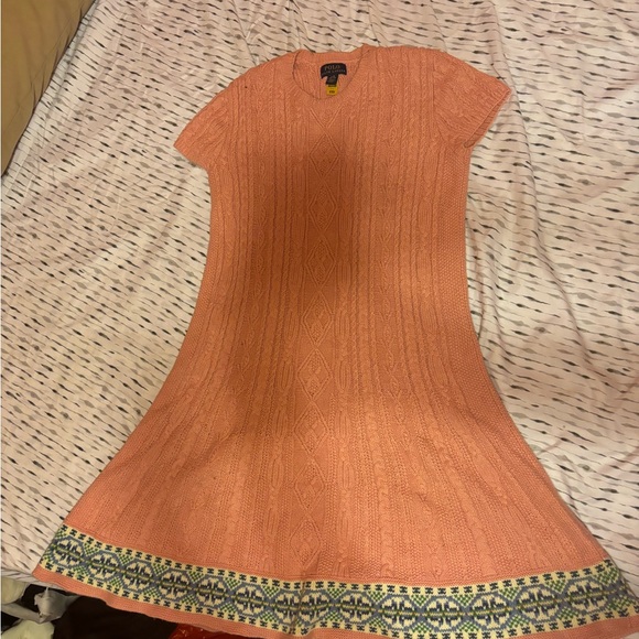 Pink Knitted Polo Kids Dress Size 12-14 - Picture 5 of 5